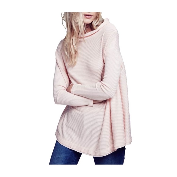 Free People Sweaters - [FREE PEOPLE] Lover Rib Split Back Pullover